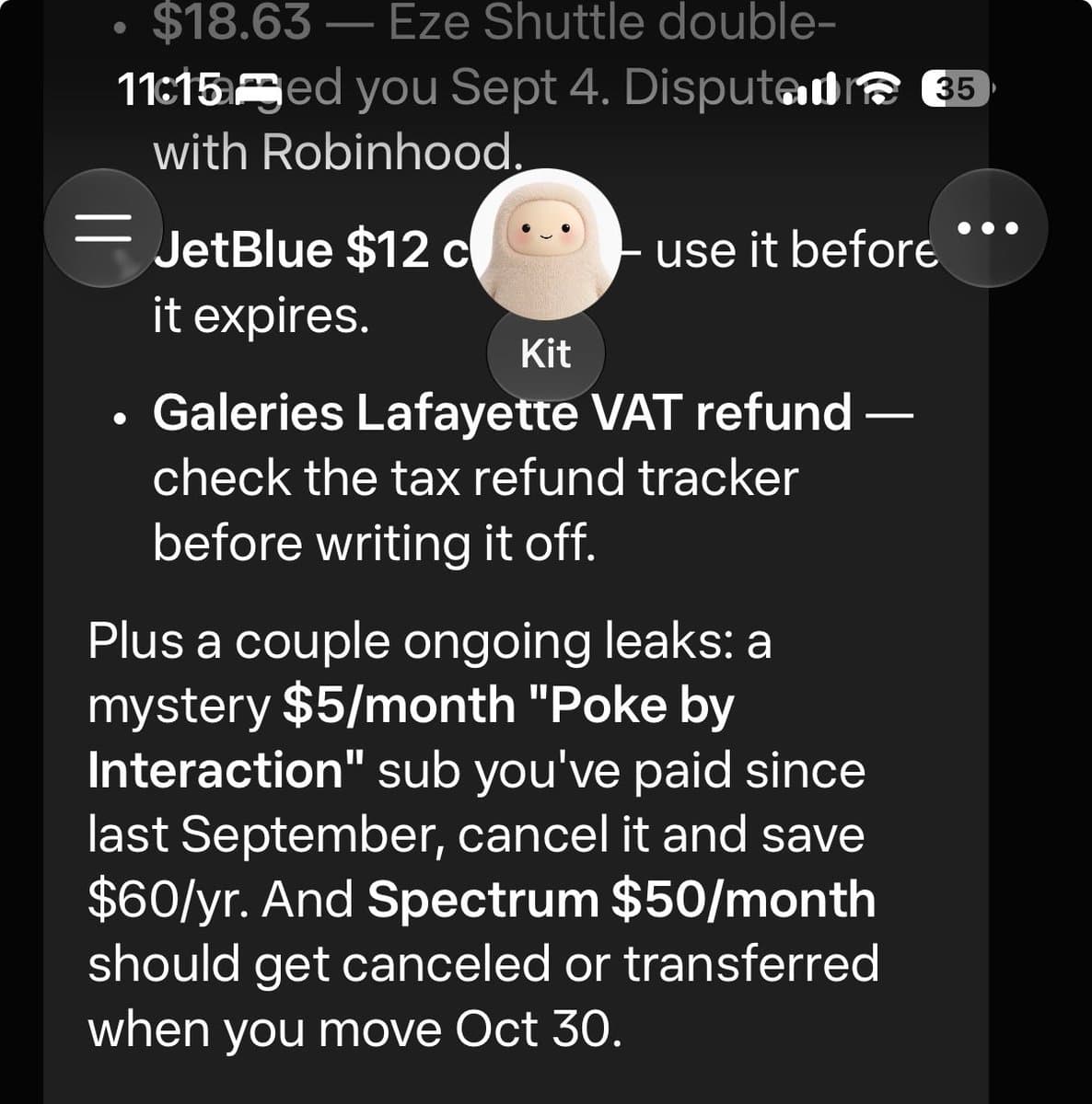 Screenshot posted by dp