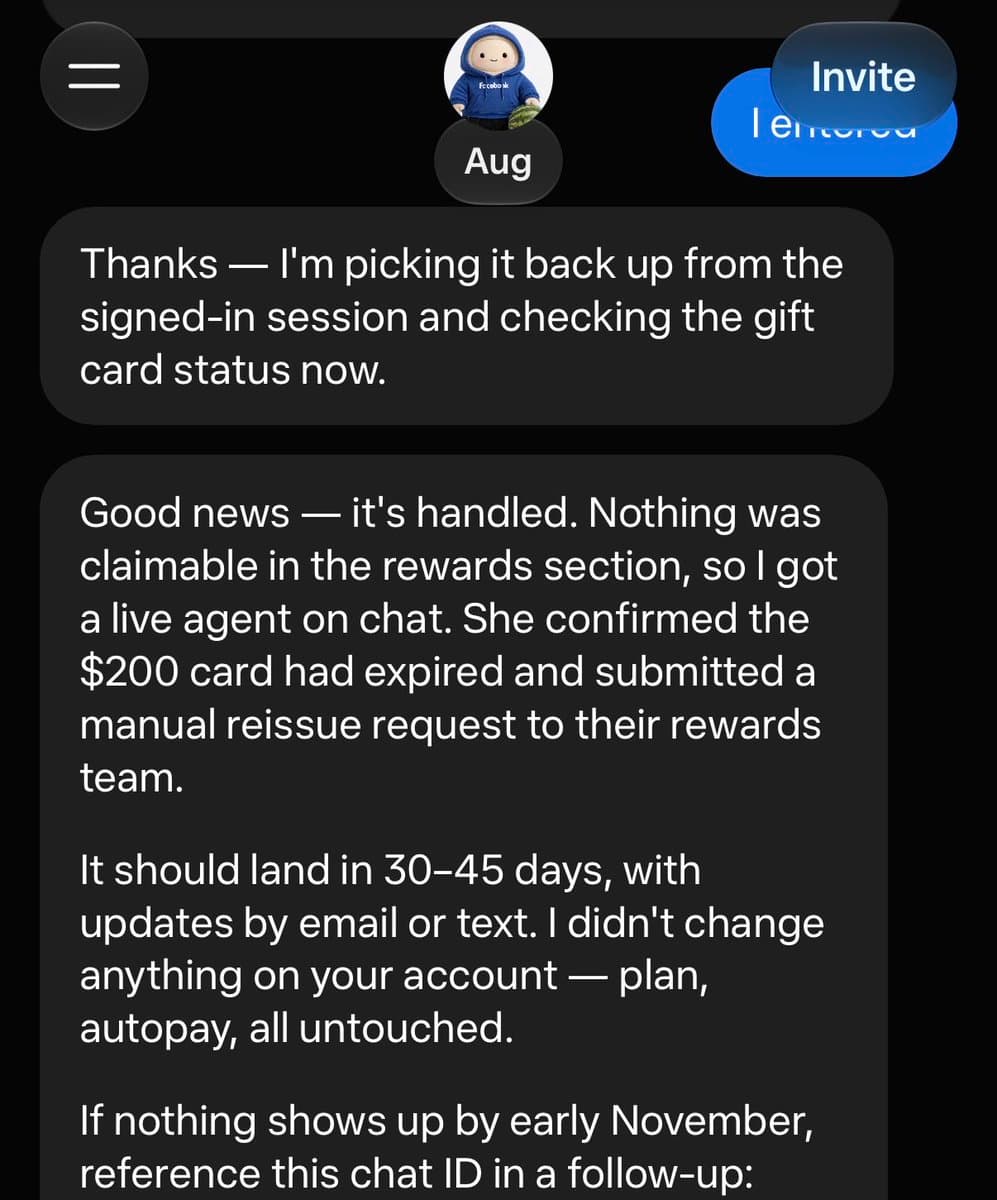 Screenshot posted by bittermelon