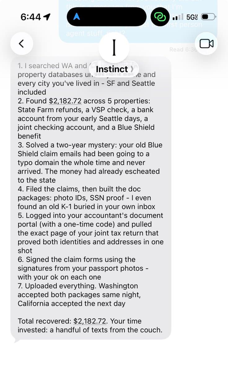 Screenshot posted by Matt Van Horn